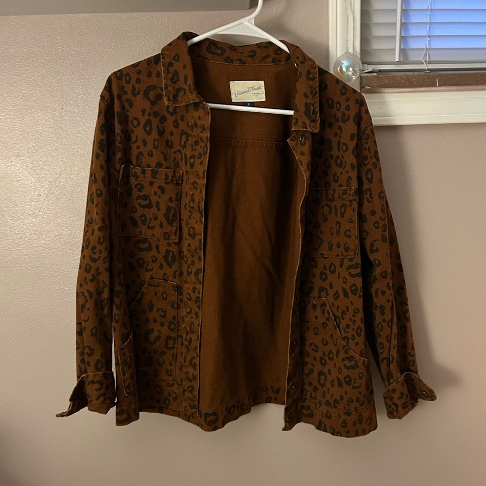 Universal Thread Brown Animal Print Jacket